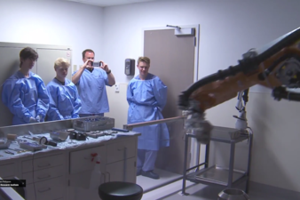 Students visit the Surgical Skills Lab at SPRI