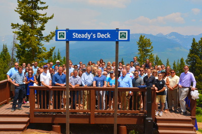 Steady's Deck Ribbon Cutting
